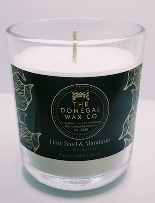 Lime Basil and Mandarin Luxury Soy Candle