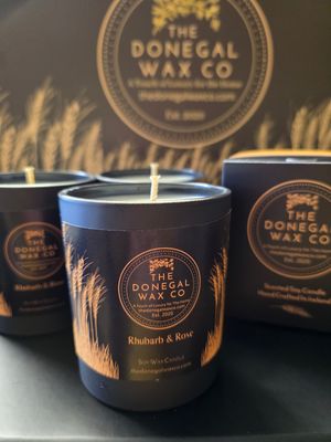 Rhubarb &amp; Rose Luxury Boxed Candle