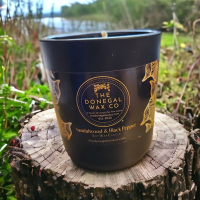 Sandalwood &amp; Black Pepper Luxury Soy Candle