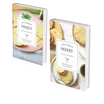 2 e-booki z przepisami low FODMAP: Desery + Święta