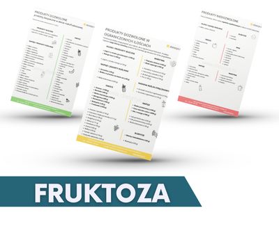Tabela diety przy nietolerancji fruktozy - lista PDF