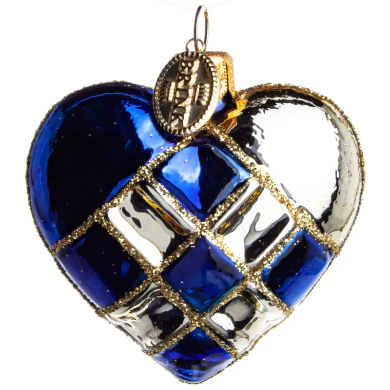Flethjerte blå og guld
