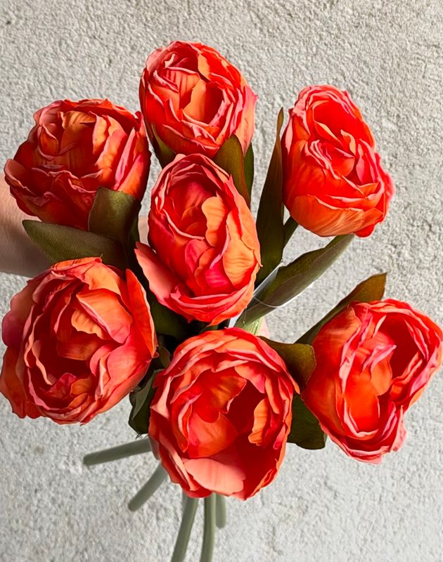 Tulipaner Orange - silke
