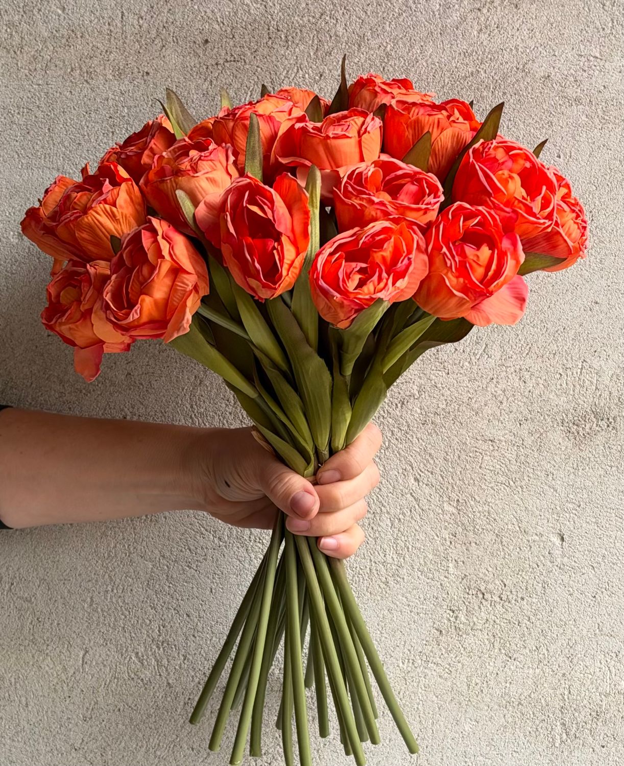 Tulipaner Orange - silke