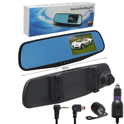Зеркало-видеорегистратор с 2 камерами Full HD Vehicle Blackbox DVR MS430