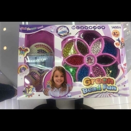 Аква мозаика Развивающая игрушка Green bead fun