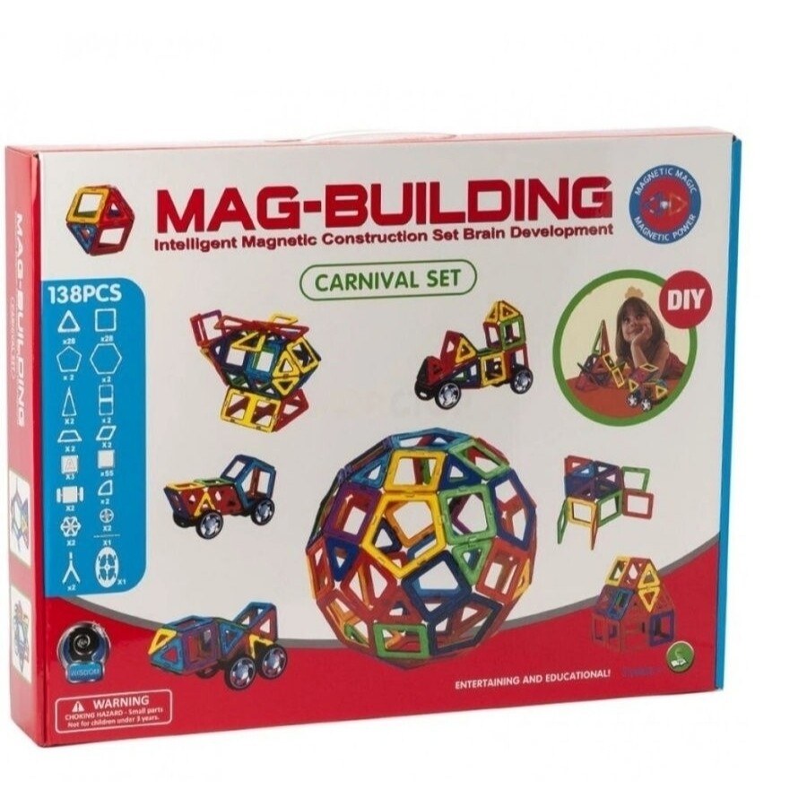 Магнитный конструктор Mag-building 138 предметов