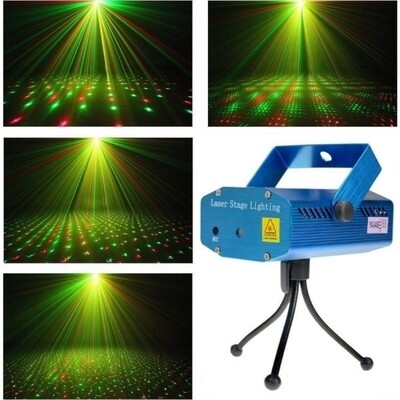Лазерный проектор Mini Laser Stage Lighting звезды