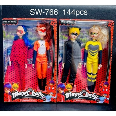 Кукла "Леди Баг" SW-766, 4 вида Рина Руж, Леди Пчела, Супер Кот