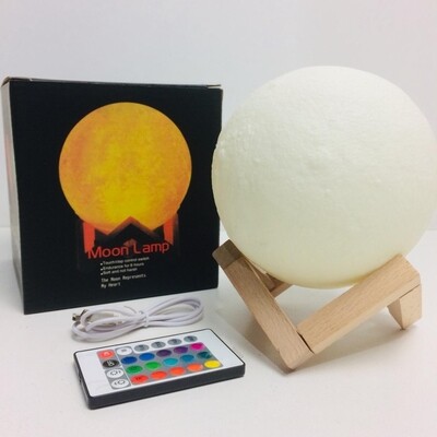 Светильник, Ночник Луна 3D "Мoon Lamp", с пультом д/у, D-15см