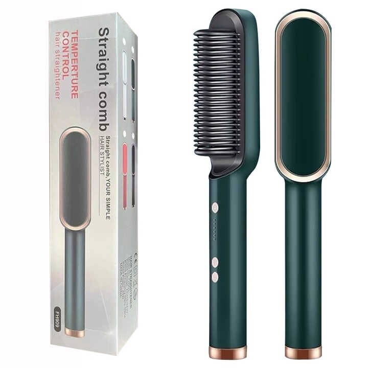 Электрическая расческа-выпрямитель для волос "Straight Comb" FH909, Temperture Control Hair Straightener