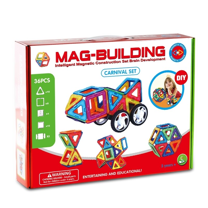Магнитный конструктор Mag-building 36 предметов