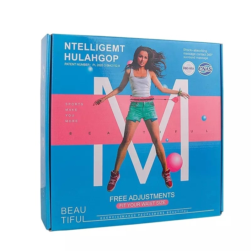 Спортивные обручи с 24 секциями, умные обручи для тонкой талии, для тренировки живота и похудения "Ntelligent Hulahoop"