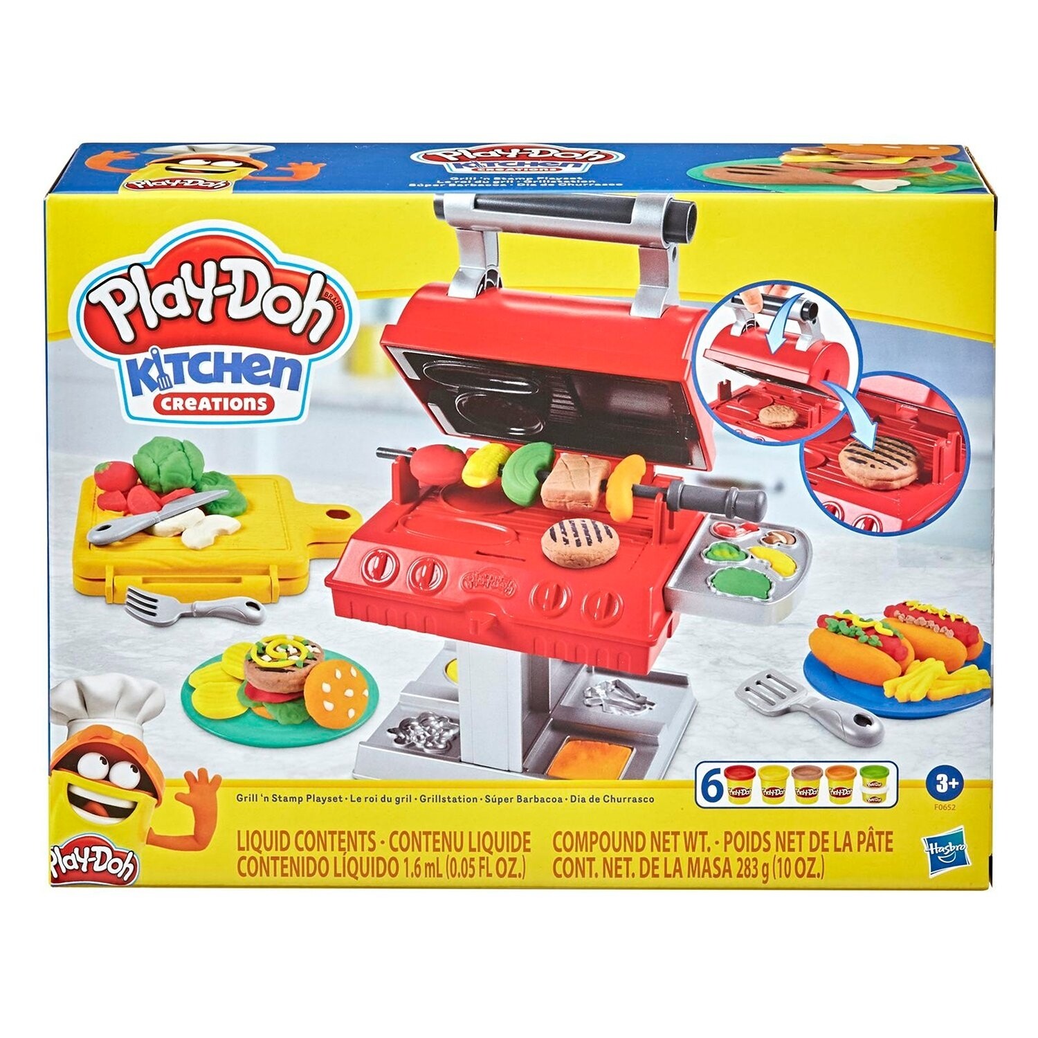 Игровой набор для лепки, набор пластилина Play-Doh, Плей До "Гриль барбекю"