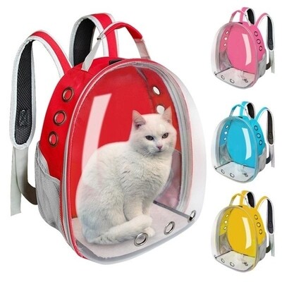 Портативная Сумка - переноска для домашних питомцев, собак и кошек, Рюкзак с панорамным видом, воздухопроницаемый "Pets CatBag"