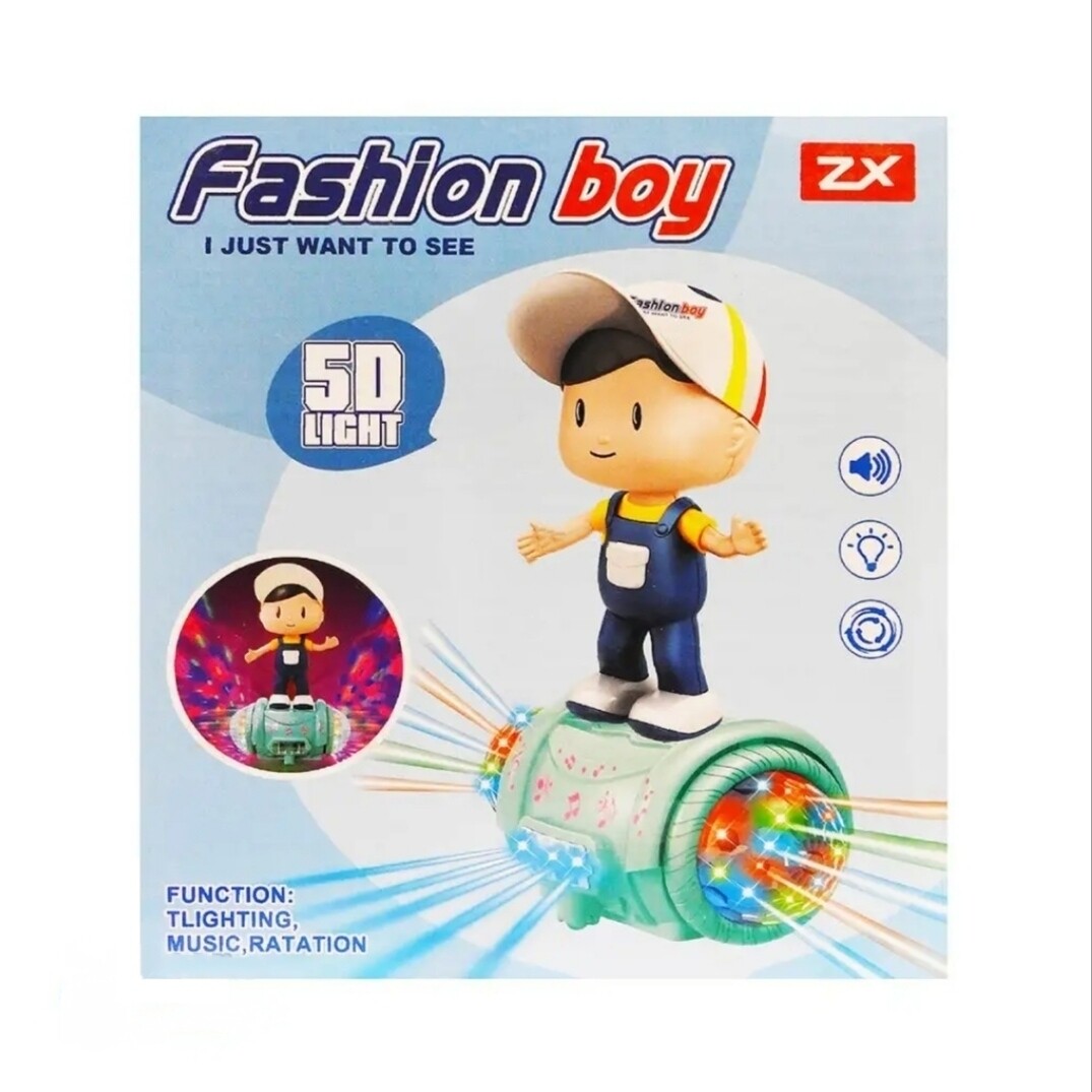 Музыкальная модная игрушка для мальчиков с подсветкой "Fashion boy" 5D Light