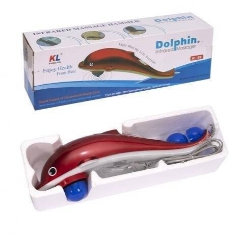 Ручной Инфракрасный Вибромассажёр для всего тела "Dolphin infrared massager KL-98" - Дельфин большой 40см