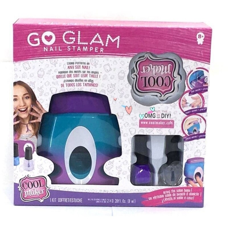 Маникюрный набор для девочек со штампами для ногтей, набор для маникюра "Go Glam - Nail Stamper" Cool Maker, "Сделай сама" NO.SYE-00