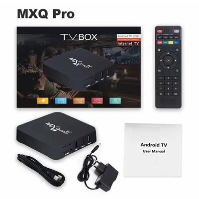Приставка Smart TV, Медиаплеер для телевизора, ТВ ресивер "MXQ Pro" 4K, 2.4G-5G, TV Box, Android TV - 1/8GB, 2/16GB, 4/64GB, 8/128GB, 16/256GB