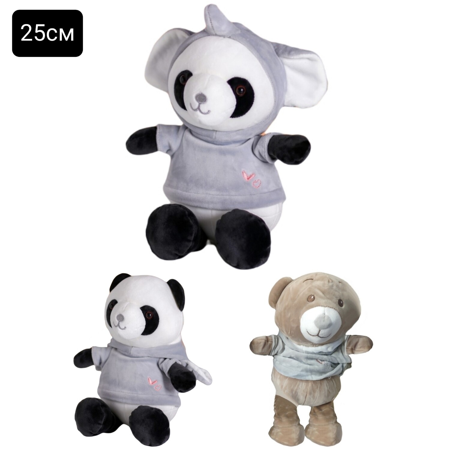 Мягкая игрушка "Панда в костюме" 25см