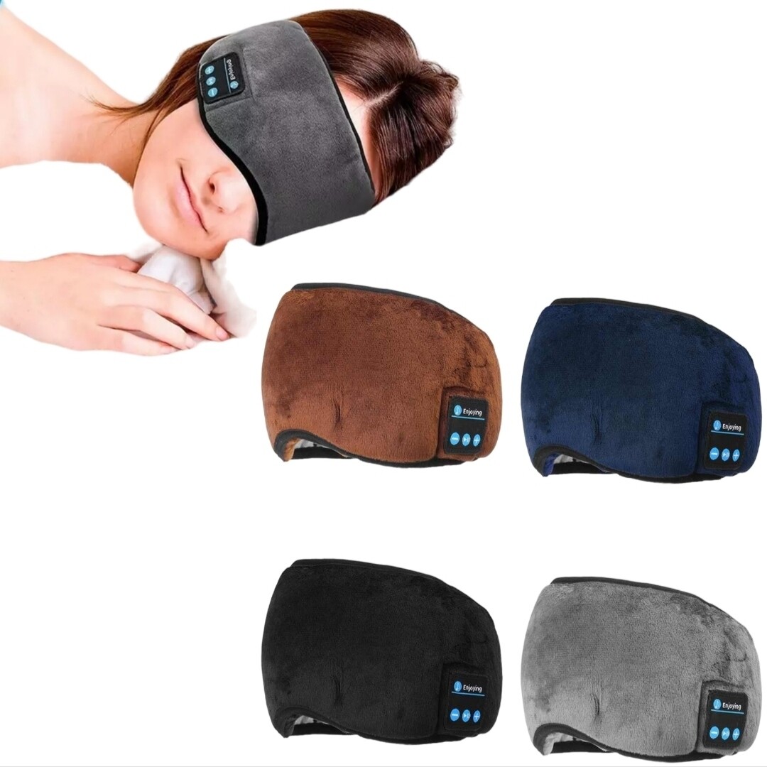 Беспроводные наушники, повязка для сна с микрофоном, Маска для глаз, Bluetooth повязка на голову, HORO - Wireless Music Goggles "HR-01"