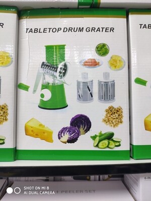 tabletop drum grater