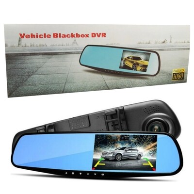 Автомобильный видеорегистратор, Зеркало заднего вида с 2 камерами "Vehicle Blackbox DVR" Full HD 1080P