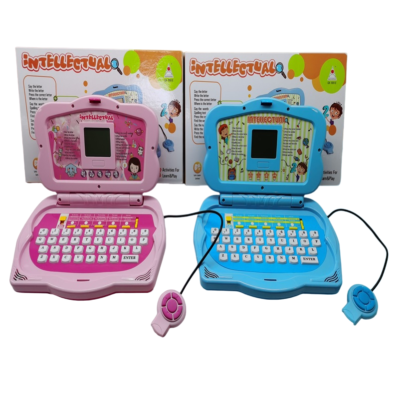 Детский обучающий компьютер, развивающий, игрушечный ноутбук для изучения английского языка "Компьютер" с 20 функциями