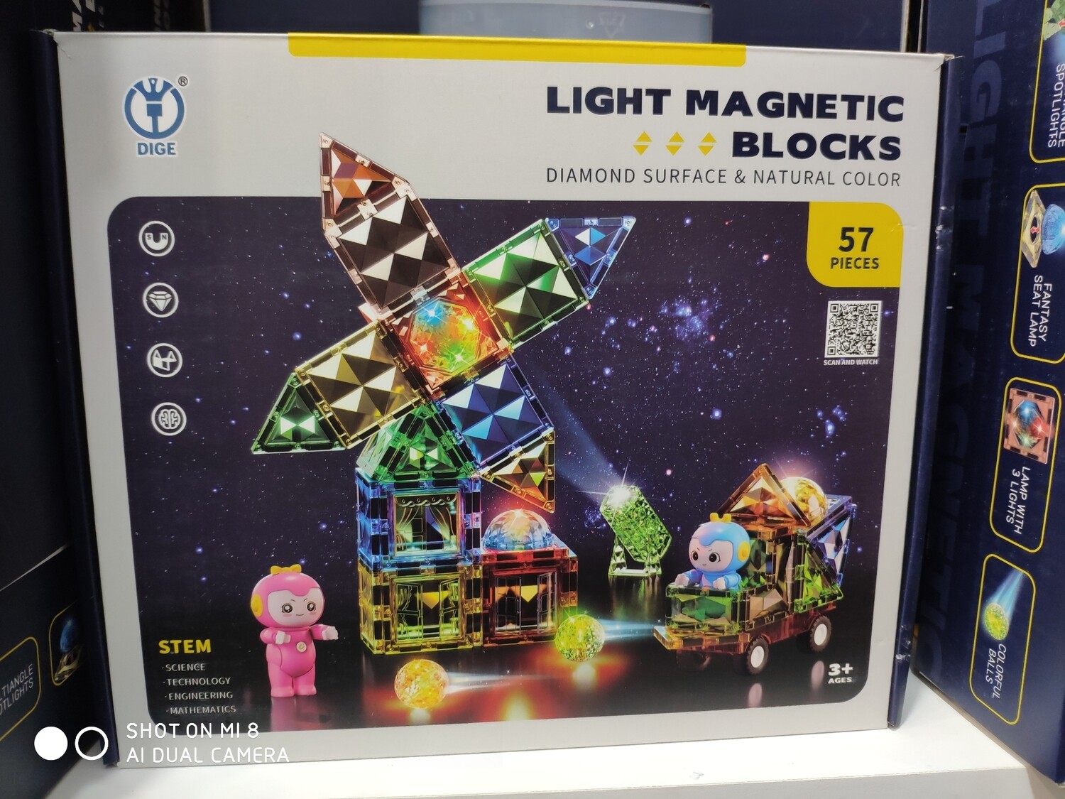 Light magnetic blocks
