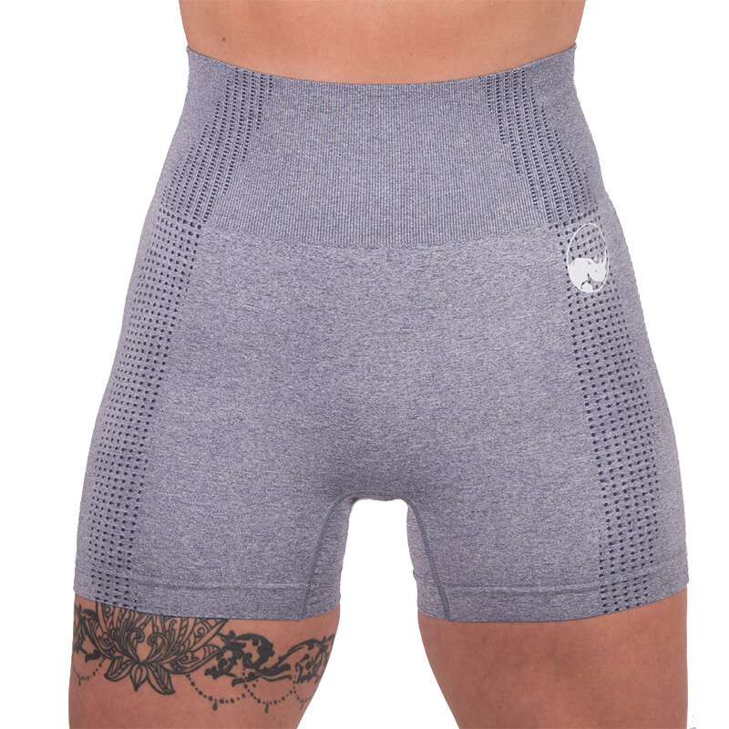 SEAMLESS SHORTS - Pebble Grey