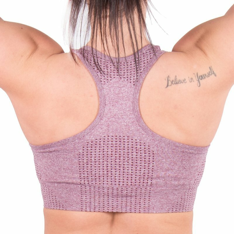 SEAMLESS BRA - BERRY