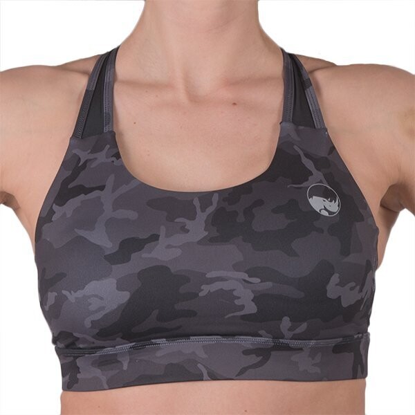 Trooper High Impact Bra - Camo Black