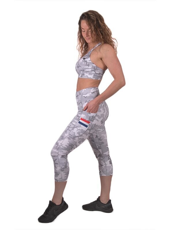 TROOPER RUNNING/CROSSFIT LEGGING - Camo White