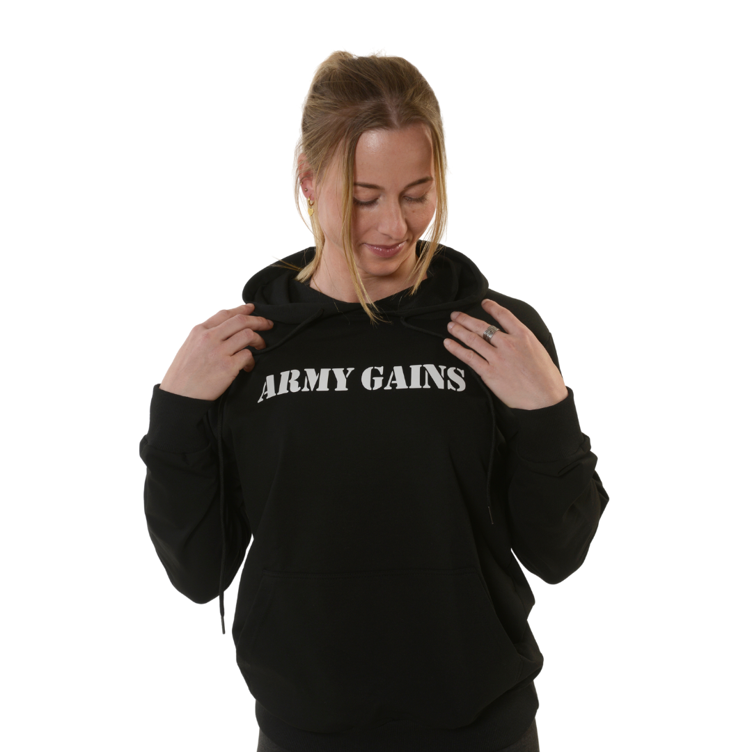 TRACKSUIT PULLOVER HOODIE - True Black