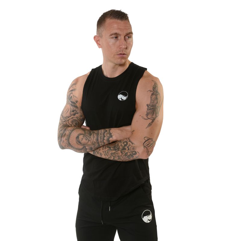 BOLD DROP ARM TANK - Black