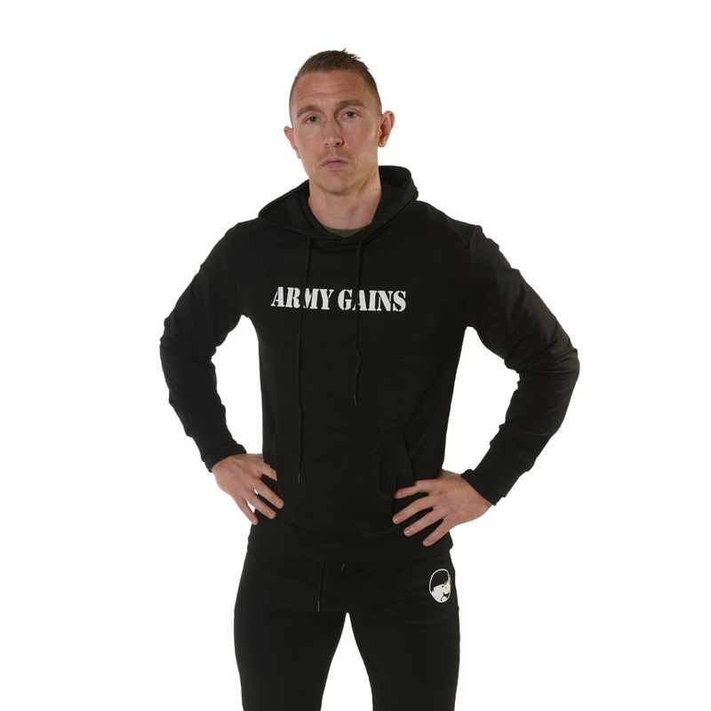 TRACKSUIT PULLOVER HOODIE - True Black