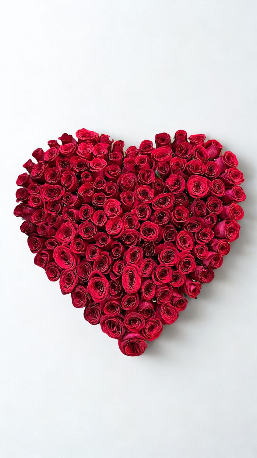 Corazón de Rosas Rojas Grande