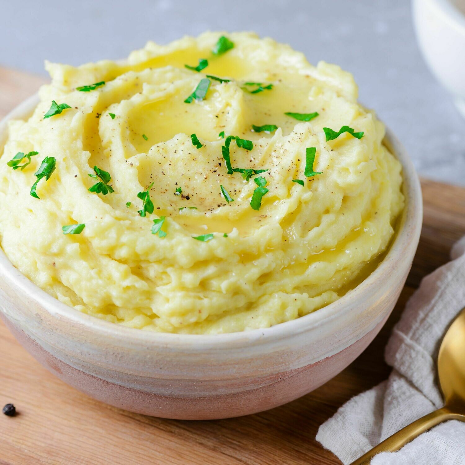 Creamed herb potato