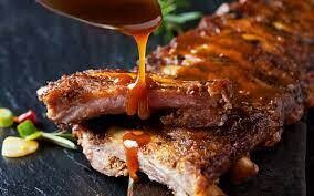 Solace Surf &amp; Turf BBQ Spare Ribs with Tequila Shrimp