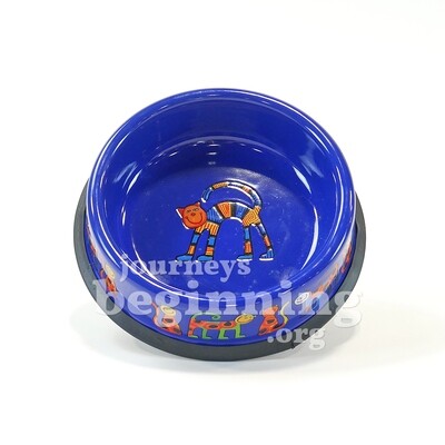 Enamel Pet Bowl - Blue