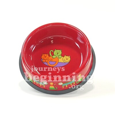 Enamel Pet Bowl - Red