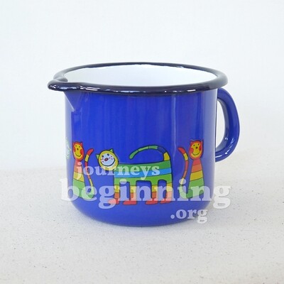 Rainbow Cat Large Enamel Jug