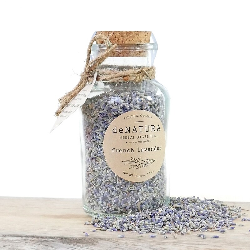 French Lavender - Herbal Tisane - Glass Jar