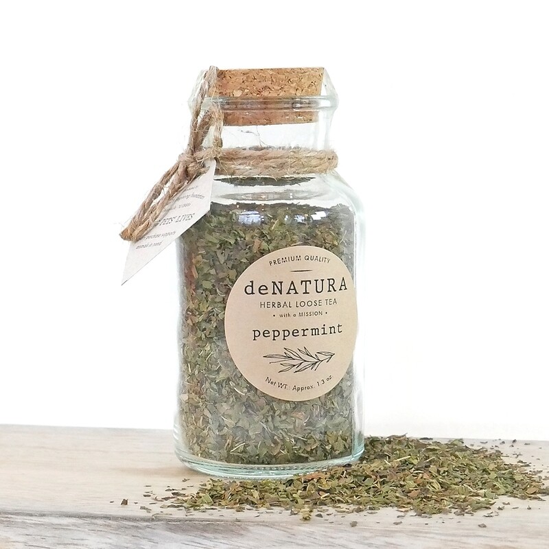 Peppermint - Herbal Tisane - Glass Jar