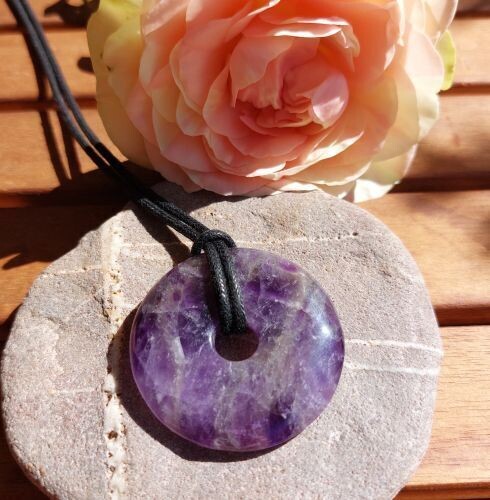 "Friedvoll" Amethyst Donut ca 40mm