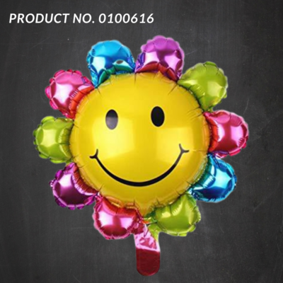 Smiley Flower Foil Balloon