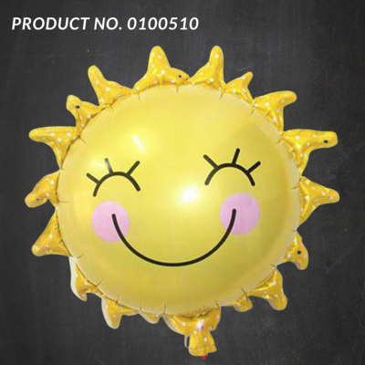 Happy Smiling Sun Foil Balloon