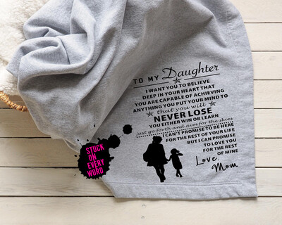 To My Daughter Love Mom(Pillow)