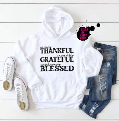 Thankful Grateful Blessed (Black)