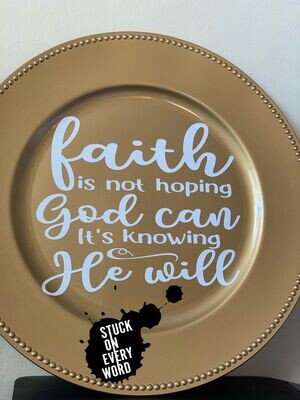 Faith is Not Hoping God...